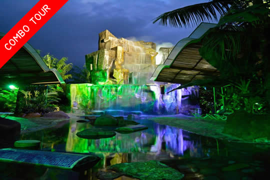 Safari Float, Catarata de La Fortuna, Volcán Arenal y Aguas Termales Baldí