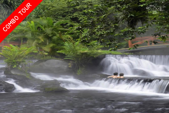 Safari Float, La Fortuna Waterfall, Arenal Volcano & Tabacón Hot Springs